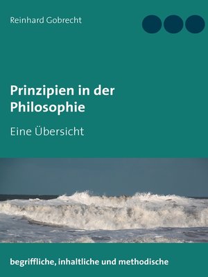 cover image of Prinzipien in der Philosophie